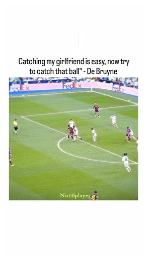 sports_decodee_01 on Instagram: "The post features a viral 2022 UEFA Champions League highlight of Kevin De Bruyne's long-range strike against Thibaut Courtois in Manchester City's 4-3 semi-final win over Real Madrid, resurfacing for its technical brilliance and speed, clocked at over 100 km/h per UEFA data. The humorous caption attributes a playful quote to De Bruyne while likening the shot's venom to personal revenge against Courtois, an ex-Chelsea goalkeeper, drawing laughs and 1,925 likes fr