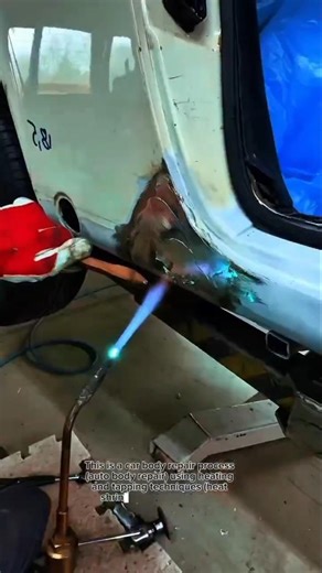 Professional Auto Body Repair | Heat Shrinking & Panel Beating Process (Satisfying Metal Work)