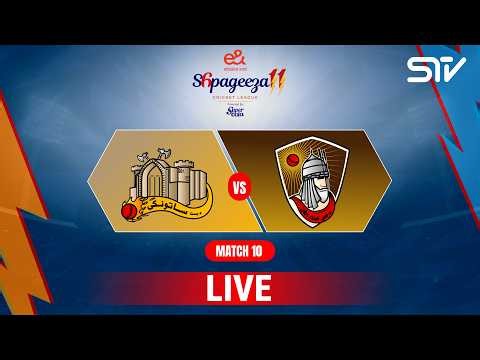 Live | Bost Defenders vs Mis-e-Ainak Knights | Match 10 | Shpageeza Cricket League T20 2026 | 301T