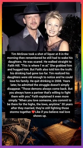 Faith Hill Stood Beside Tim McGraw When He Needed Her Most ❤️