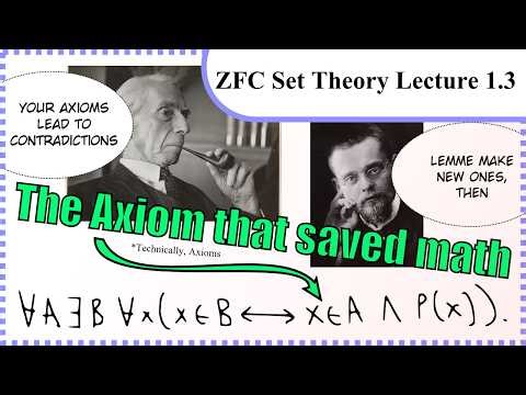 Axiom Schema of Separation (ZFC Set Theory Lecture 1.3)