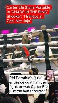 HE BEGGED FOR AIR! Carter Efe DESTROYS Portable in Boxing Ring 😱🥊