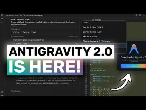 Google Antigravity 2.0 (CRAZY Updates & FULLY FREE): These NEW Updates are CRAZY!