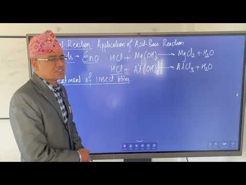 Applications of acid base reactions.