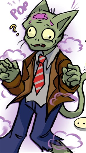 Dr. Zomboss Made a Cat Zombie... By Mistake! | Plants vs Zombies (Comic Dub)