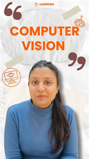 Codefobe | Learn Python & AI step by step on Instagram: "AI doesn’t just think. It can see 👀 Computer Vision works like human eyes. It allows AI to look at images and videos, detect objects, understand scenes, and figure out what’s happening around it. From face recognition to self-driving cars, this is how machines understand the visual world. Once you get this, Computer Vision feels less complex — and more human. 📌 Save this to remember how AI “sees” 💬 Comment “EYES” if this clicked 🔁 Shar