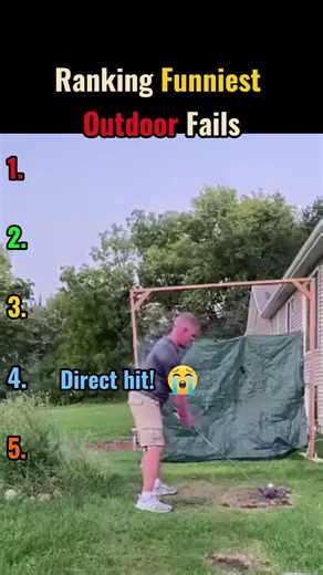 RANKING FUNNIEST OUTDOOR FAILS #shorts #rankingvideos #top5ranking #viral