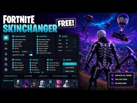Fortnite Skin Changer PC 2026 Free Undetected | All Skins, Emotes & Back Bling [No Ban]