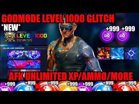 *NEW* AFK GODMODE LEVEL 1000 GLITCH! SOLO UNLIMITED AMMO/XP/CAMO! BO7 GLITCHES! BO7 ZOMBIES GLITCH!