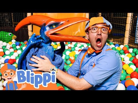 🐣🦕 Blippi Plays with Baby Dinos! Pterodactyl Eggs Are Hatching!