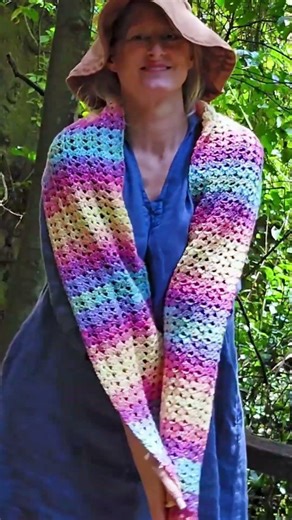 Beginner Crochet Scarf Pattern 🧶 Fast & Easy Dirty Granny