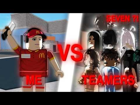 BEATING *7* TOXIC TEAMERS IN MM2.. (Murder Mystery 2)