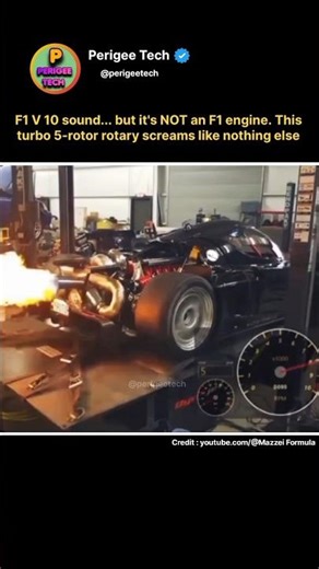5 -Rotor Engine Sounds Like F1 😳🔥#engine #rotary #wankel #car #supercar #automotive #engineering