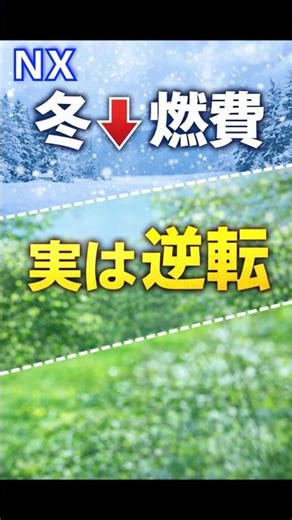 ハイブリッドの落とし穴、冬は燃費が逆転 #NX #リアル評価