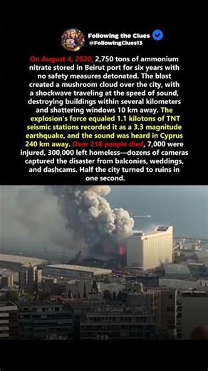 Beirut 2020 The Blast That Shook an Entire Nation