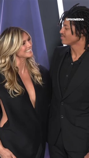 Heidi Klum shines with her son Heidi Klum surprised everyone by showing up with her son on the AMA’s red carpet. | Upbeat