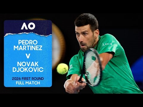 Pedro Martinez v Novak Djokovic Full Match | Australian Open 2026 First Round