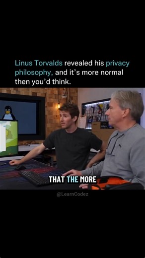 Linus Torvalds Privacy Rule 🤯 #LinusTorvalds #Linux #Tech #Programming