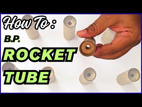 ROCKET TUBE with Special Nozzle Making Tutorial #pyrotechnics #diy #diwali #experiment #fireworks