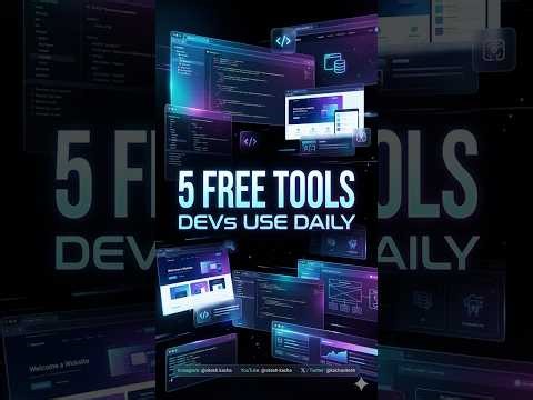 5 FREE Tools Developers Secretly Use Every Day