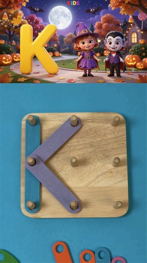 Let’s Learn ABCD Together! Halloween ABC | Halloween ABC Song #cocomelon #toddlerlearning #shorts