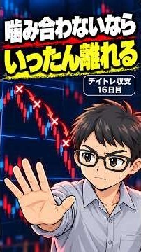 【デイトレ収支】16日目 −108,500円｜ルール通りでも噛み合わない日