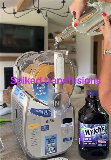 Spiked transfusions with the Ninja Slushi!! @Ninja Kitchen #ninjaslushi #cocktail #frozencocktail #transfusion