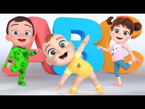 ABC Exercise Song! Let's Move and Learn the Alphabet! | Newborn Baby Songs & Nursery Rhymes