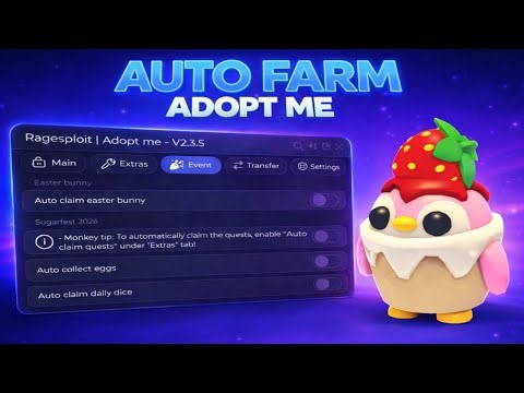 [NEW]ADOPT ME AUTOFARM SCRIPT|AUTO HATCH EGG&GROW PETS|PASTEBIN KEYLESS