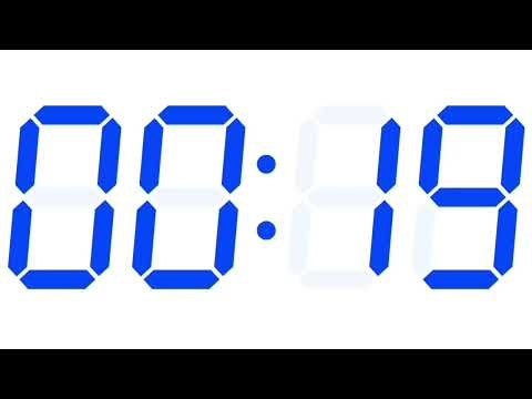 1 Minute Blue White Stopwatch - Relaxing calm Ambient Music