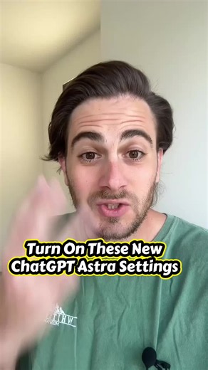 Turn on these ChatGPT Astra settings to make it better #chatgpt #chatgptprompts