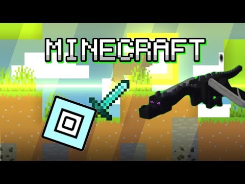 I beat Minecraft in Geometry dash