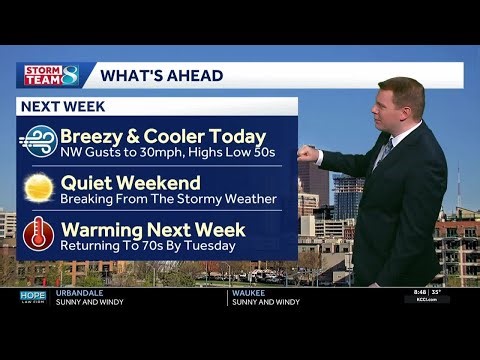 Iowa weather: Breezy and cool Saturday, warming back up next week