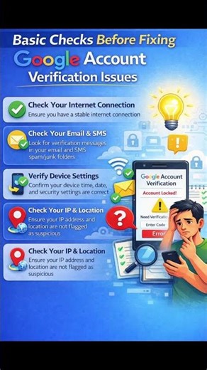 How to Fix Google Account Verification Issues 2026