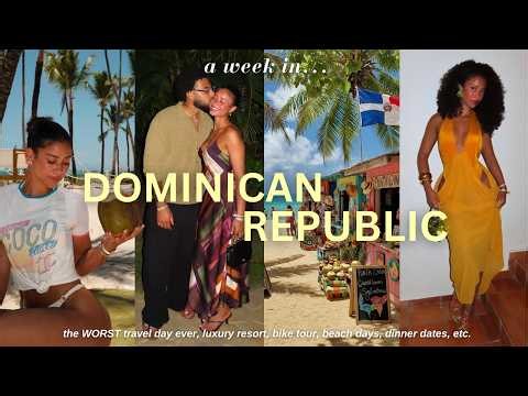 DOMINICAN REPUBLIC VLOG | baecation, luxury resort, bike tour + beach days, worst travel day EVER.