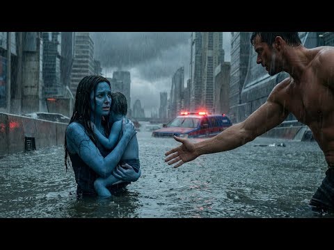 Alien mother and Child Were Left in Flooded Planet - Until a Human Picked Them Up in His Cruiser|