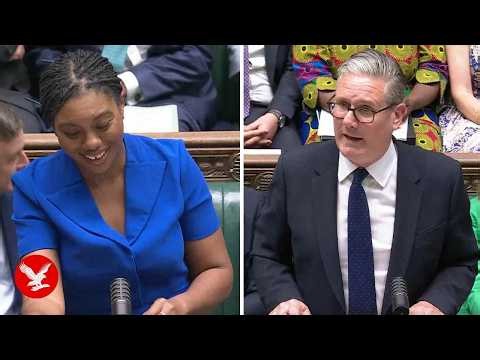 Starmer and Badenoch joke about previous clashes at his final PMQs