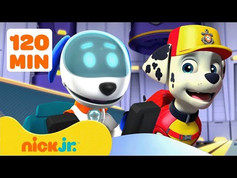 Patrulha Canina Mega Robô em Resgate! 🤖 com Robo-Dog, Marshall e Rocky | 120 Minutos | Nick Jr.