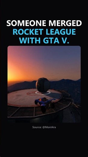Someone Merged Rocket League With GTA V #ai #rocketleague #gtav #gaming #modding