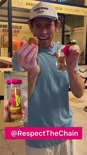 Dunkin’s MUNCHKINS Come in a Mini Tennis Can?! 🎾🍩
