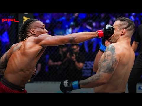 TKO FINISH | Simeon Powell vs. Emiliano Sordi - Fight Highlights | PFL Sioux Falls