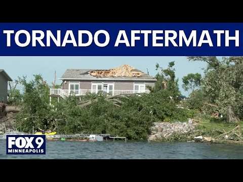 Northern Minnesota dealing with damage, cleanup efforts underway following tornado