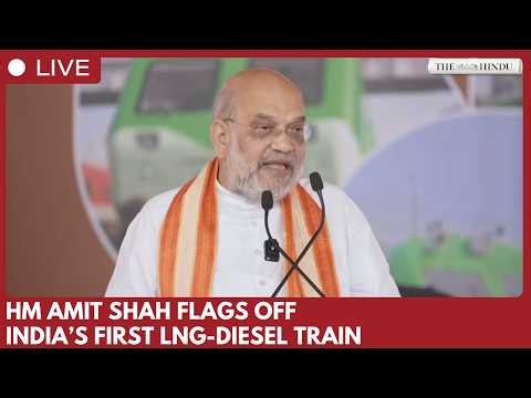 Home Minister Amit Shah flags off India’s first LNG-diesel dual-fuel train in Ahmedabad