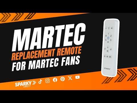 Martec SPDCTRANSWIFILT | Replacement Remote for Martec Wifi DC Ceiling Fans