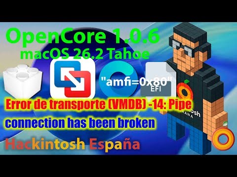 Hackintosh España. macOS 26 Tahoe amfi=0x80 Error con VMware fusión 25h2
