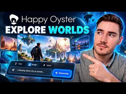 This AI Lets You Explore Worlds You Generate | HappyOyster