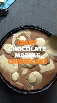 The Best Giant Chocolate Marble Cheesecake! 🍫🍰
