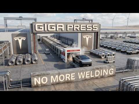 Elon Musk Just KILLED the Assembly Line Forever — Tesla Giga Press 50,000 Ton Full Breakdown