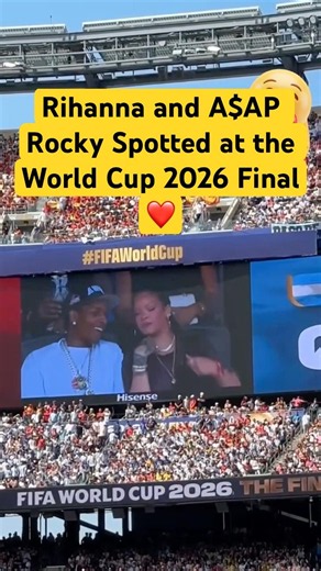 Rihanna and A$AP Rocky’s Surprise Appearance at the FIFA World Cup Final!#asaprockyrihanna #fifa