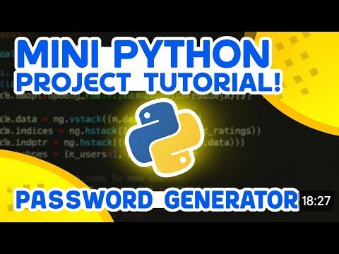 Mini Python Project Tutorial | Random Password Generator in Python 🔐 | Beginner Friendly